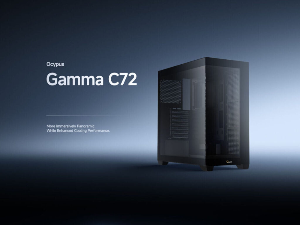 Ocypus Ocypus Unveils the Gamma C72 Panoramic View PC Case