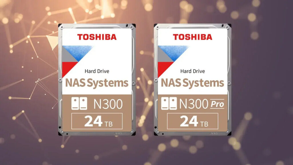 Toshiba Launches New 24 TB Hard Drives for NAS Storage